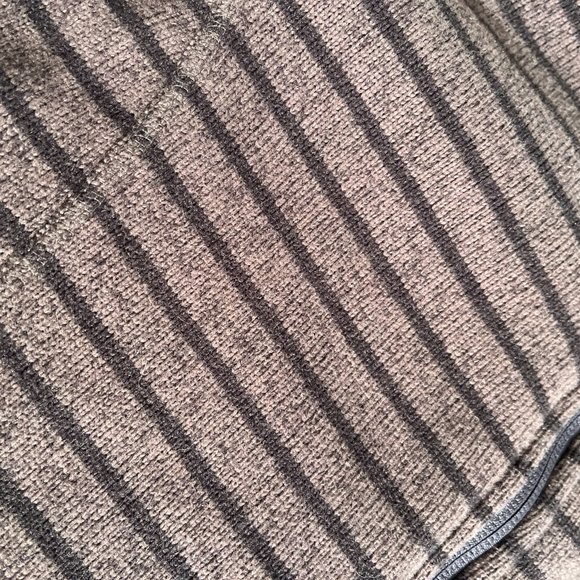 LL Bean Striped Sweater Fleece Full-Zip Jacket Size medium regular misses - Picture 6 of 9